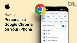 How to Personalize Google Chrome on Your iPhone  Move Address Bar on Chrome  Guiding Tech [upl. by Obel]