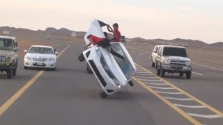 Crazy Arab Drifting Car  Arab Drifters [upl. by Ainecey]