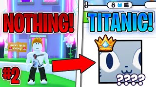 TRADING FROM NOTHING TO TITANIC PET IN PET SIMULATOR 99 Episode 2 [upl. by Frum212]