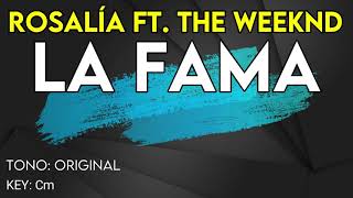 Rosalía ft The Weeknd  La Fama  Karaoke Instrumental [upl. by Egres]