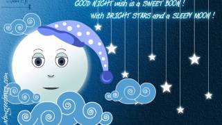 Good Night  Ecards  Wishes  Greeting Cards  Messages  Video  16 07 [upl. by Aynotahs]