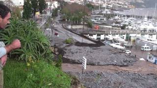 Mau tempo catástrofe na Madeira Funchal 20022010 no dia seguinte After the catastrofhe [upl. by Nareik]