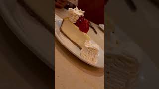 Cheesecake Factory cheesecake cake food sweets chocolate strawberry 1k subscribe cakes [upl. by Nylahsoj]