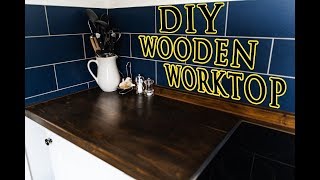 HOUSE RENOVATION  HOW TO MAKE YOUR OWN WOODEN WORKTOP [upl. by Enrol78]