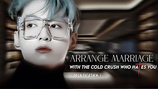 ARRANGE MARRIAGE WITH THE COLD COLLEGE BADBOY CRUSH WHO HATES YOU BUT YOU LOVE HIM BTSFF [upl. by Auqcinahs]