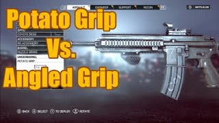 BF4  Potato Grip Vs Angled Grip M416 [upl. by Avelin]