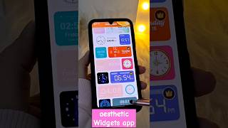 how to get aesthetic Widgets on android samsung homescreen aesthetic a15 widget [upl. by Kevin]