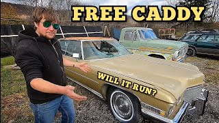 I Got A 1972 Cadillac FOR FREE Will It Run amp Drive [upl. by Monro]