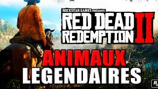 RED DEAD REDEMPTION 2  EMPLACEMENT DES 16 ANIMAUX LEGENDAIRES [upl. by Idram334]