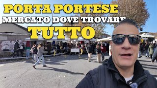 Occasioni al Mercato di Porta Portese dove trovi di tutto [upl. by Barncard662]