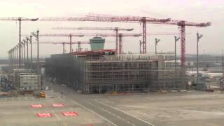 Zeitrafferfilm von der Satellitenbaustelle am Terminal 2 [upl. by Vivi]