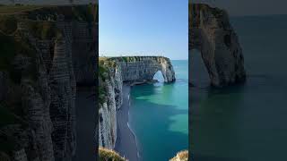 Trip to Étretat ❤️francetraveltrendingreelswanderlusteuropeanvacationnature 😍 [upl. by Jorrie]