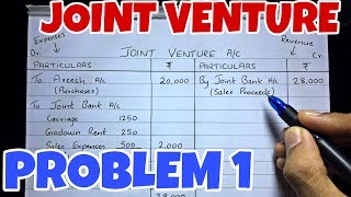 2 Joint Venture  Problem 1 By Saheb Academy [upl. by Tull]