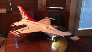 Motion RC Freewing F16C 90mm Superscale USAF Thunderbird [upl. by Carmen59]