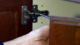 Cabinet Hinge Adjustments  European Cabinet Hinges [upl. by Leihcar]