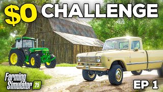 STARTING WITH 0  Farming Simulator 25  Survival Challenge  Episode 1 [upl. by Ybreh]