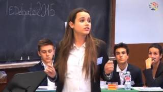 Final VI Torneo Escolar de Debate Comunidad de Madrid 2015 [upl. by Carrnan]