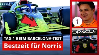 F1Test Barcelona 2022 Die Highlights von Tag 1 [upl. by Neffets982]