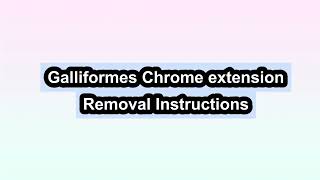 How to Remove Galliformes extension [upl. by Baxie]