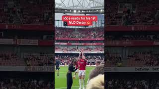 Declan Rice getting ready for his first North London derby arsenal football AFC [upl. by Demetri]