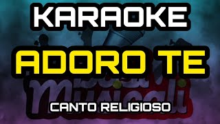 Adoro Te  KARAOKE  Canto Religioso [upl. by Aicetal]