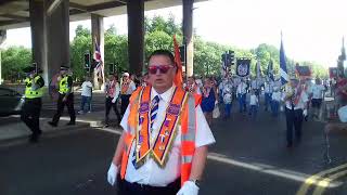 Harthill Loyalists  Glasgow Big walk 7thJuly2018 [upl. by Lindner152]