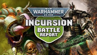 NEW Death Guard vs Deathwatch Warhammer 40k Incursion Battle Report Ep 29 [upl. by Eladnwahs]