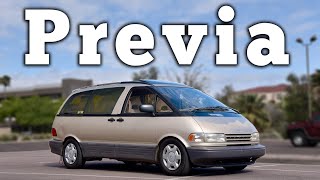 1993 Toyota Previa Regular Car Reviews [upl. by Lamej]