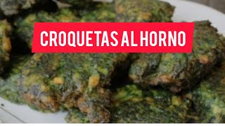 CROQUETAS DE ESPINACA AL HORNO [upl. by Atikihs896]