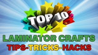 💥10 BEST EVER LAMINATOR CRAFTS💥 HAPPY NEW YEAR [upl. by Atirak]