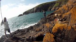 Mackerel fishing Aberdaron August 2012 [upl. by Dowski]