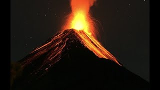 Fuego Eruption from Base Camp Acatenango Volcano  Trek Guatemala [upl. by Etac]