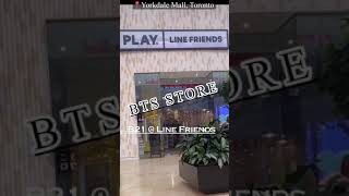 BTS MERCH  BT21 and LINE FRIENDS at Yorkdale Mall [upl. by Aynosal600]