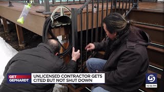 Get Gephardt Homeowners ask why authorities can’t shut down an unlicensed contractor [upl. by Saimerej406]