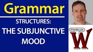 Structures The Subjunctive IELTS TOEFL Writing [upl. by Hachman163]