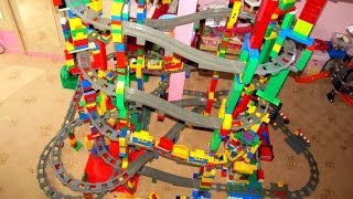 NEW LEGO Duplo 11 level Train Circuit  Mega Buildings [upl. by Galina]