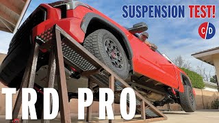 The Toyota Tundra TRD Pro Ditched Leaf Springs Heres How Its New Suspension Works And Flexes [upl. by Lupita83]