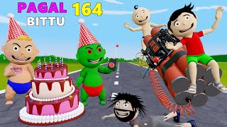 Pagal Bittu Sittu 164  Chirkut Ka Birthday  Happy Birthday Wala Cartoon  Bittu Sittu Toons [upl. by Enneirda285]