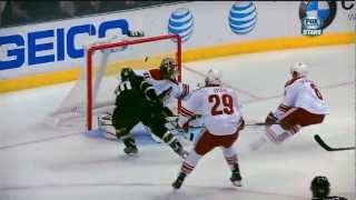 Antoine Roussel First NHL Goal 02012013 [upl. by Hortensa490]