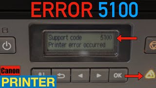 Canon Printer Error 5100 [upl. by Aicnorev]