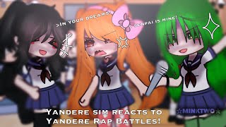 Yandere sim Reacts to Yandere Simulator Rap Battles by minktwo [upl. by Sedlik]