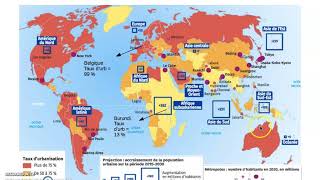 La métropolisation un processus mondial différencié Géo 1ere  cours 1 [upl. by Karoly]