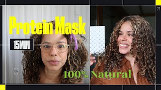 Protein Treatment  DIY Hair Mask for Healthy Curls [upl. by Ellevel856]