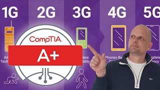 1G 2G 3G 4G 5G Cellular Connectivity Speeds amp Standards Explained  CompTIA A Course [upl. by Hallerson]