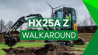 Hyundai HX25A Z Compact Excavator Walkaround [upl. by Ursulina]