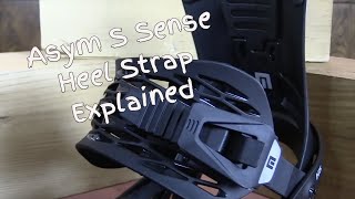 The Now Snowboard Bindings Asym S Sense Heel Strap Explained [upl. by Neom]