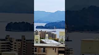 宮島の前を通過中 1255pm Ｍiyajima Japan [upl. by Mcgill]