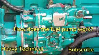 How does the fuel pump workPTO fuel pump NT 855Cummins 855NT 855 Cummins [upl. by Aksoyn32]