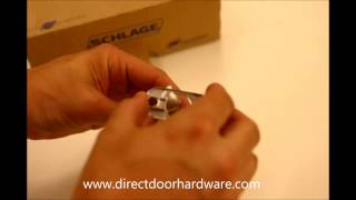 Adjusting a Schlage Residential Door Knob Latch [upl. by Burchett397]