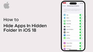 How To Hide Apps In Hidden Folder In iOS 18  iOS  2025 [upl. by Clea]